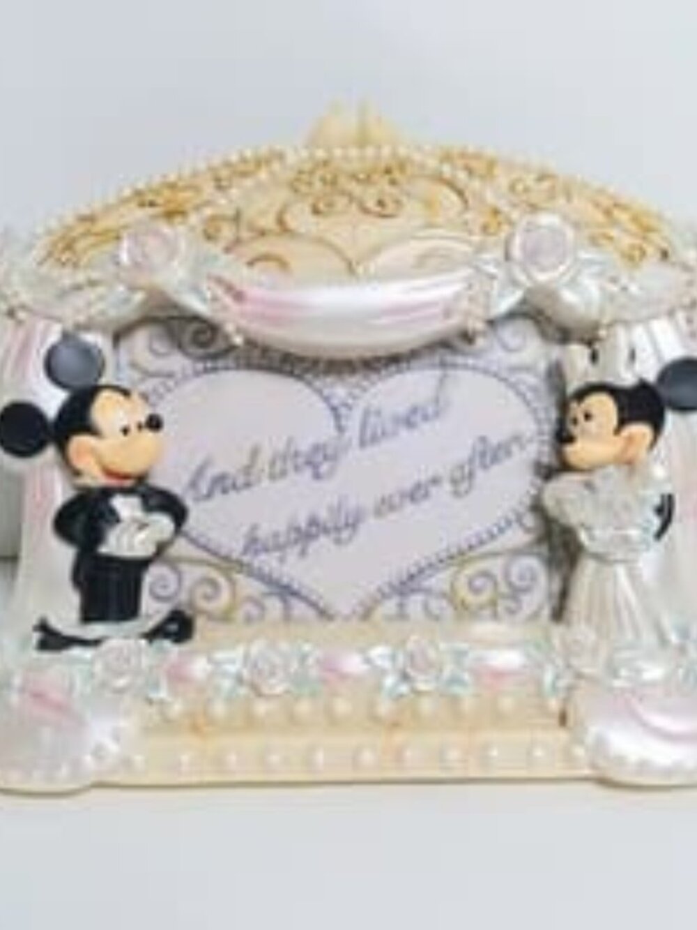 Disneyland Disney World Vintage Mickey Minnie Mouse Wedding Frame